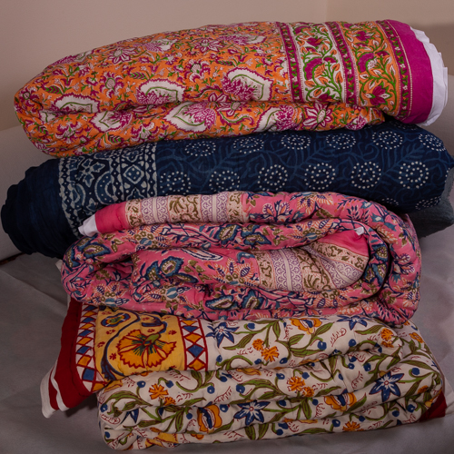 Hand Made Cotton Quilt Made in India • Vritti Designs